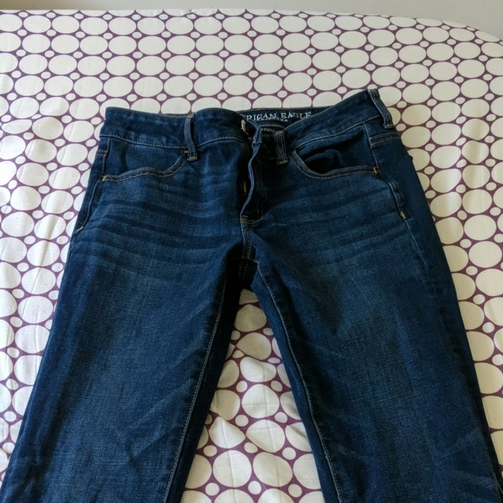 Blue jeggings